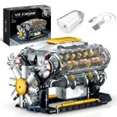 V8 Motor Blok Model Seti - 692 Parça - 1
