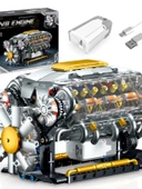 V8 Motor Blok Model Seti - 692 Parça - 3
