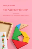 Tangram Puzzle - Büyük Boy Plastik - Eğitim Seti - 10