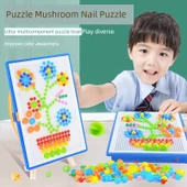 Mantar Çivi Sanat Puzzle - 648 Parça Saklama Kutulu - 6