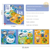 Çizgi Film Manyetik Puzzle - 2 Katmanlı (2-5 Yaş) - 1