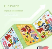 Karlar Ülkesi Manyetik Puzzle - B Stil Çift Açılır (4-6 Yaş) - 9