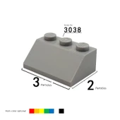 Lego 3038 Beyaz 3x2 Eğimli Yüzey Tuğla - 2