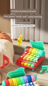 Bebek Sekiz Ton Vurmalı Piyano - Sekiz Tonlu Rüzgar Çanı Sarı - 8