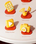 Çocuk Oyuncak Telefon - Şarjlı Model - Sarı thumbnail 10