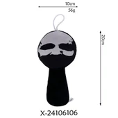 Sprunki Ritim Kutusu Peluş Oyuncak Bebek - Siyah Grimace 20-25cm - 1