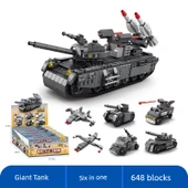 6'sı 1 Arada Şehir Mecha Yapı Blokları Seti 503 Parça - 5
