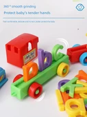 Alfabe Treni Bebek Oyuncak - Renkli thumbnail 6