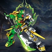 Yarı Mekanik Guan Yu Mecha Robot Yapım Seti - Hediye Kutulu - 4