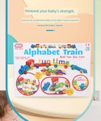 Alfabe Treni Bebek Oyuncak - Renkli thumbnail 10