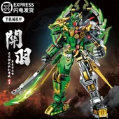 Yarı Mekanik Guan Yu Mecha Robot Yapım Seti - Hediye Kutulu - 2