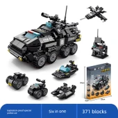 6'sı 1 Arada Savaşçı Zırhı Yapı Blokları Seti 545 Parça - 3