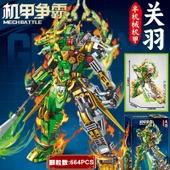 Yarı Mekanik Guan Yu Mecha Robot Yapım Seti - Hediye Kutulu - 1