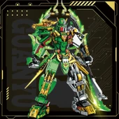 Yarı Mekanik Guan Yu Mecha Robot Yapım Seti - Hediye Kutulu - 5
