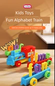 Alfabe Treni Bebek Oyuncak - Renkli thumbnail 7
