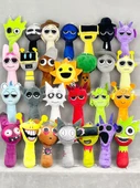 Sprunki Ritim Kutusu Peluş Oyuncak Bebek - Siyah Grimace 20-25cm - 2