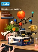 Elektrikli Güneş Sistemi Bilim Eğitimi Yapboz - Dönen Dokuz Gezegen Model Uzay Aracı Dahil - 2