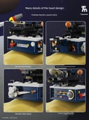 Elektrikli Güneş Sistemi Bilim Eğitimi Yapboz - Dönen Dokuz Gezegen Model Uzay Aracı Dahil - 5