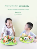 3D Puzzle - Düz Kamp ve Otlak Barbekü - Ekstra Büyük Stereo Puzzle - 3