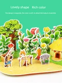 3D Puzzle - Düz Kamp ve Otlak Barbekü - Ekstra Büyük Stereo Puzzle - 6