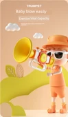 Çocuk Müzik Aleti Oyuncak Korna Düdük - Rastgele Küçük Korna (Askı İpli) - 7