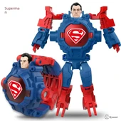 Superman Projeksiyonlu Dönüşen Robot Saat - 1