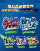 Dönüşen Dino Robot Oyuncak - Taş Raptor - 6