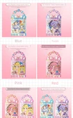 Prenses Giydirme Manyetik Sticker - Parlak Pembe + Açık Pembe + Mor, 3 Prenses + 27 Kıyafet - 8