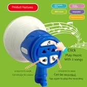 Mini Oyuncak Korna Ses Kayıt Cihazı Anahtarlık - Takım Elbise Model, Müzik ve Ses Özellikli - 9