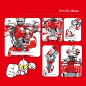Ultraman MECHA Yapı Blokları - Tyro Ultraman Mecha [910 Parça] - 3