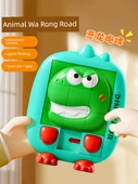 3D Hayvan Klotski Kaydırmalı Puzzle - Üçlü Paket Kukla Ördek + Kukla Ejderha + Mutlu Tavşan - 2