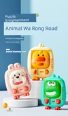 3D Hayvan Klotski Kaydırmalı Puzzle - Kukla Uzun Gövdeli Üç Yollu Huarong Yolu - 8