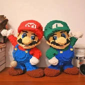 Mario Yeşil Figür 7000 Parça 25cm Yüksek Lego Oyuncak - 7