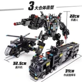 Şehir Polis Özel Harekat Blok Oyuncak - T34 Saldırı Tankı 868 Parça thumbnail 5