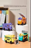 Dönüşebilen Alaşım Araba Oyuncak - 4 Değişken 8 Form Tam Set - 7