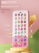 Çocuk Müzikli Telefon Oyuncak - Meng Tavşan Pembe - 14 Tuşlu 8000 Eğitici İçerik Mikrofonlu - 4
