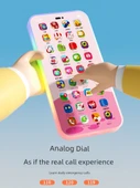 Çocuk Müzikli Telefon Oyuncak - Küçük Beyaz Ejderha - 36 Tuşlu 20000 Eğitici İçerik - 5
