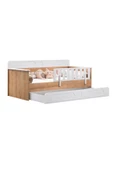 Yavrulu Karyola, Flora Yavrulu Montessori Karyola - Ceviz + 1 Adet Comfort Yatak - 5