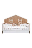 Yavrulu Karyola, Bello Yavrulu Montessori Yatak - Ceviz + 2 Adet Comfort Yatak - 4