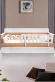 Yavrulu Karyola, Flora Yavrulu Montessori Karyola - Ceviz + 1 Adet Comfort Yatak - 3