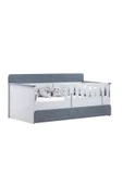 Yavrulu Karyola, Flora Yavrulu Montessori Karyola - Gri + 2 Adet Comfort Yatak - 5