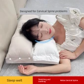Boyun Koruyucu Uyku Yastığı - Yüksek Yastık * 2 Adet [60cm * 40cm] - 1