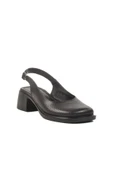 Pierre Cardin Siyah Hakiki Deri Kadın Topuklu Sandalet - 3