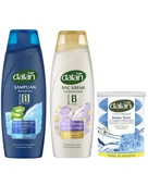 Dalan Kepeğe Karşı Etkili Şampuan 450 Ml + Dalan Saç Kremi 450 Ml + Dalan Klasik Deniz Tuzu 110x4 - 1