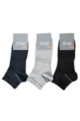Jiber Erkek Modal Patik Likralı Çorap 6104/6106 - 6 Adet  40-44 GRİMELANJ thumbnail 11