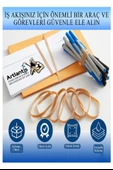 Kalın Ambalaj Lastiği 50 gr 25 li 1 Paket %100 Kauçuk 64x6mm Geniş Büyük Paket Lastik Kasa Poşet Taşıma Lastiği - 3