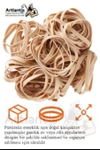 Kalın Ambalaj Lastiği 100 gr 50 li 1 Paket %100 Kauçuk 64x6mm Geniş Büyük Paket Lastik Kasa Poşet Taşıma Lastiği - 2