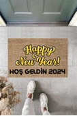 Kapı Önü Paspası Yeni Yıl Konsepti Dijital Baskı PY-175111134 - 1