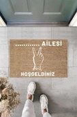 Dijital Baskı Kişiye Özel İç Kapı Dekorasyon Paspas  PS11278 - 1