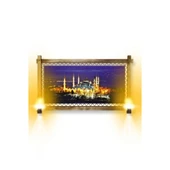 Kanvas İstanbul Rustik Lambalı Tablo - 1
